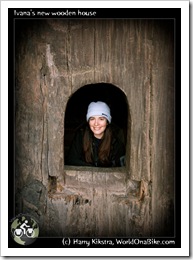 Ivana's new wooden house