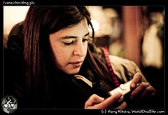 Ivana checking pix