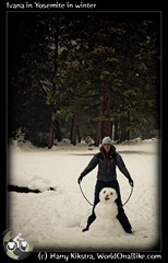 Ivana in Yosemite in winter