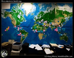 Kiva volunteers World map