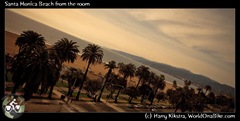 Santa Monica Beach from the room