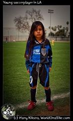 Young soccerplayer in LA