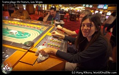 Ivana plays the horses, Las Vegas