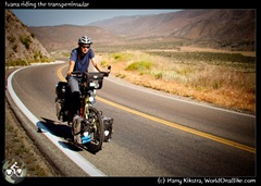 Ivana riding the transpeninsular