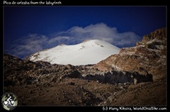 Pico de orizaba from the labyrinth