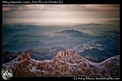 Misty mountain ranges, from Pico de Orizaba (2)