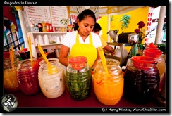 Raspados in Cancun