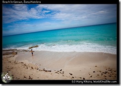 Beach in Cancun, Zona Hotelera