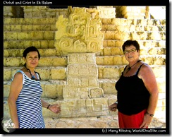 Christi and Griet in Ek Balam