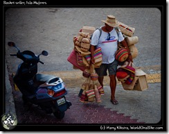 Basket seller, Isla Mujeres