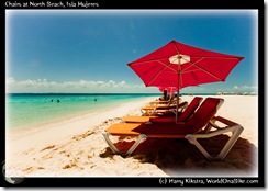 Chairs at North Beach, Isla Mujeres