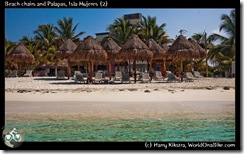 Beach chairs and Palapas, Isla Mujeres (2)
