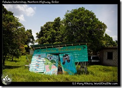 Fabulus barbershop, Northern Highway, Belize
