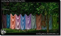 Laundry day, Northern Highway, Belize