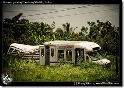 Remote parking Courtesy Shuttle, Belize