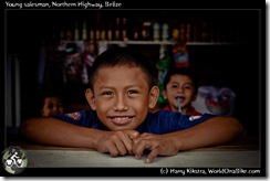 Young salesman, Northern Highway, Belize