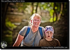 Kiet and Dawn, Cahal Pech, Belize
