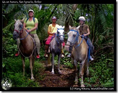 Us on horses, San Ignacio, Belize