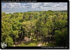 Lamanai maya ruins, Belize, view from main temple
