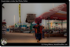 Guatemalan vendor, San Pedro, Belize