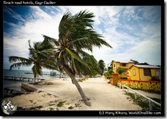 Beach road hotels, Caye Caulker